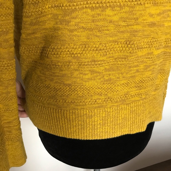 Ann Taylor LOFT mustard yellow pullover sweater - Picture 7 of 8